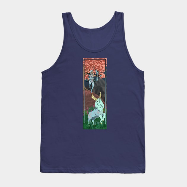 Mystic Deer and Rider Tank Top by SpareFilm